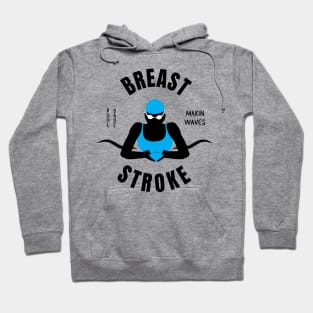 Girls Breaststroke Pool Babe Swimming Gift Hoodie